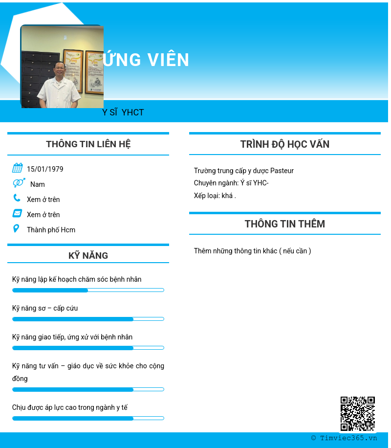 CV ứng viên