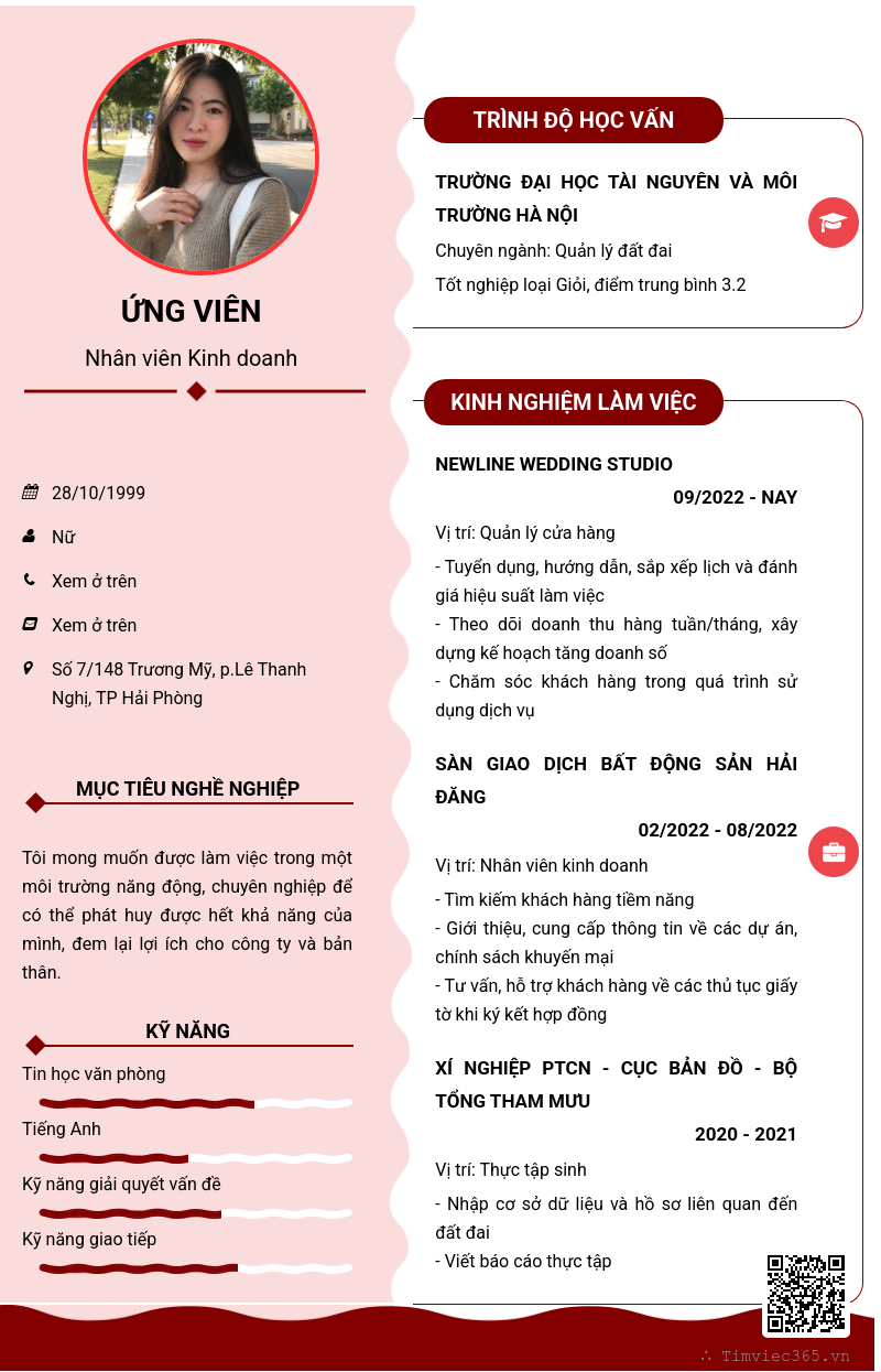 CV ứng viên
