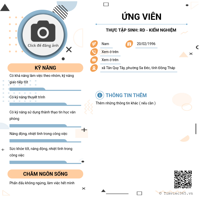 CV ứng viên