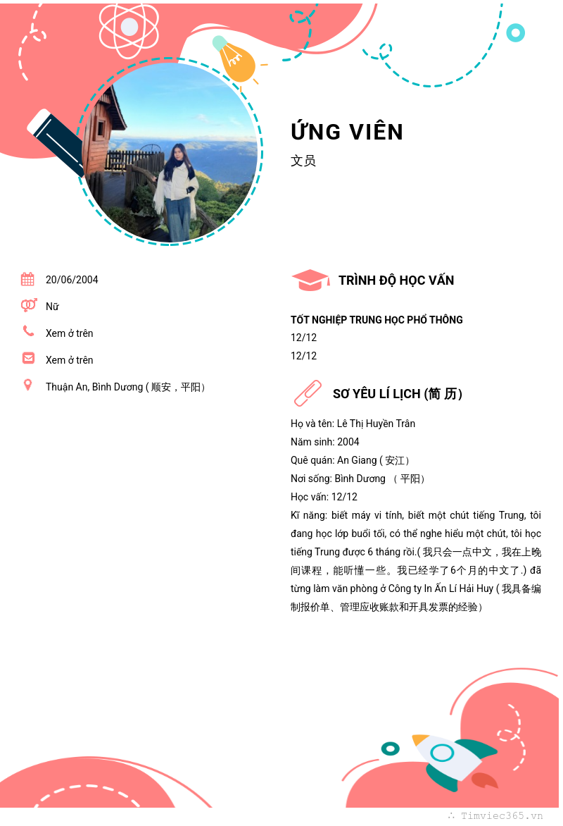 CV ứng viên