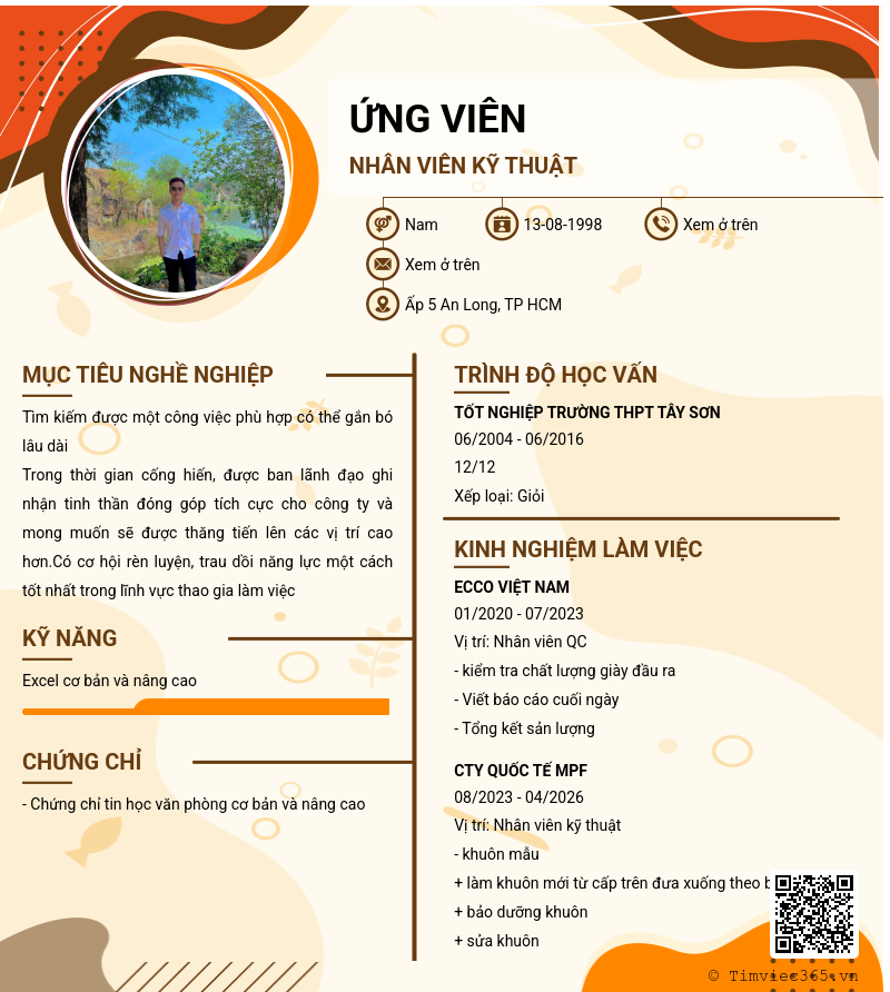 CV ứng viên