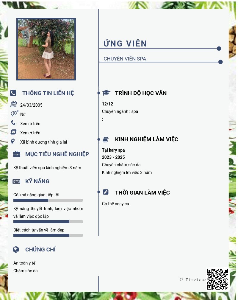 CV ứng viên