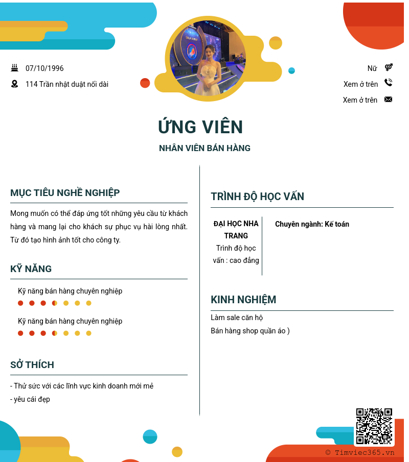 CV ứng viên