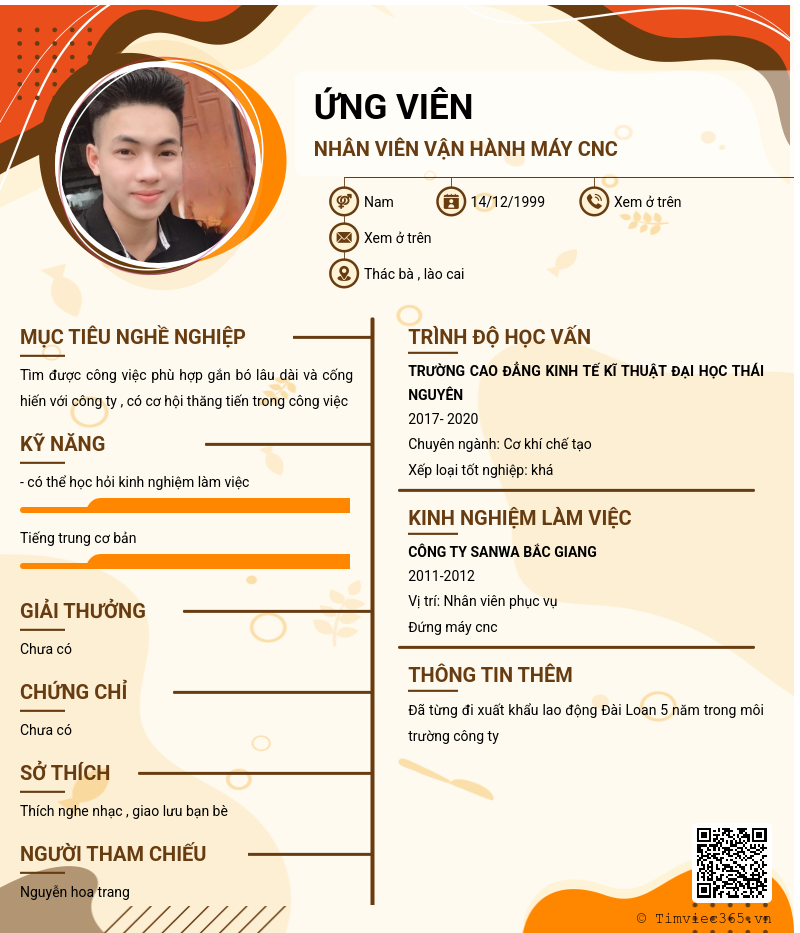 CV ứng viên