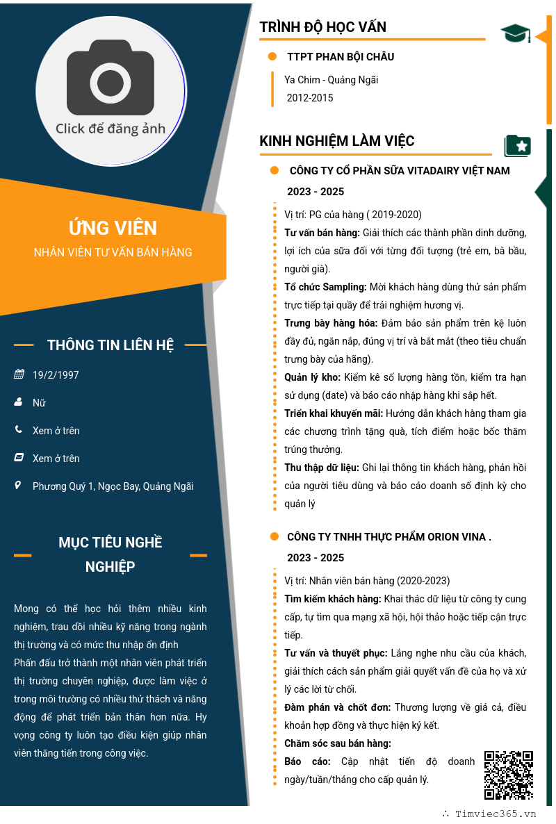 CV ứng viên