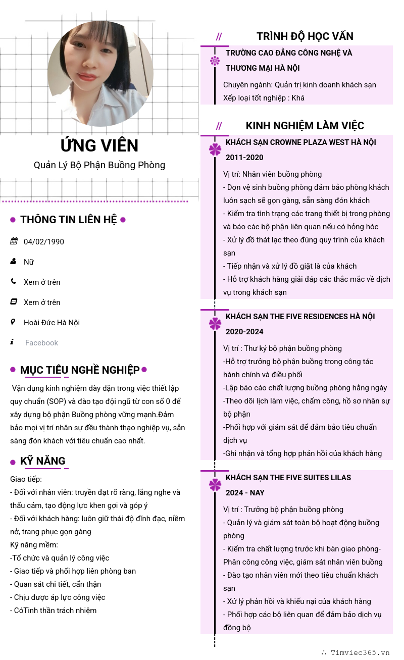 CV ứng viên