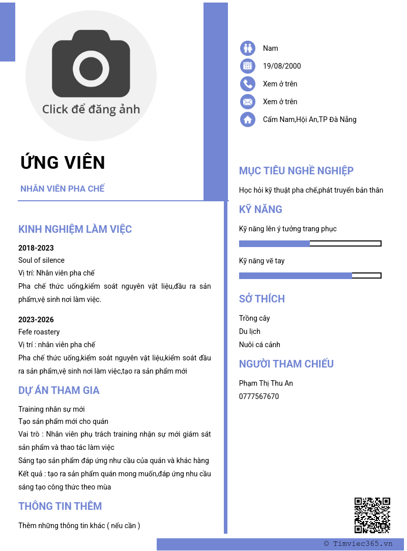CV ứng viên