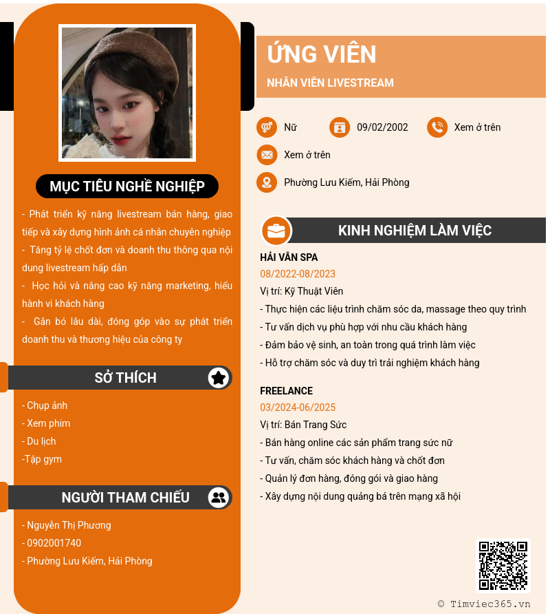 CV ứng viên