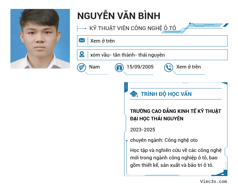 CV ứng viên