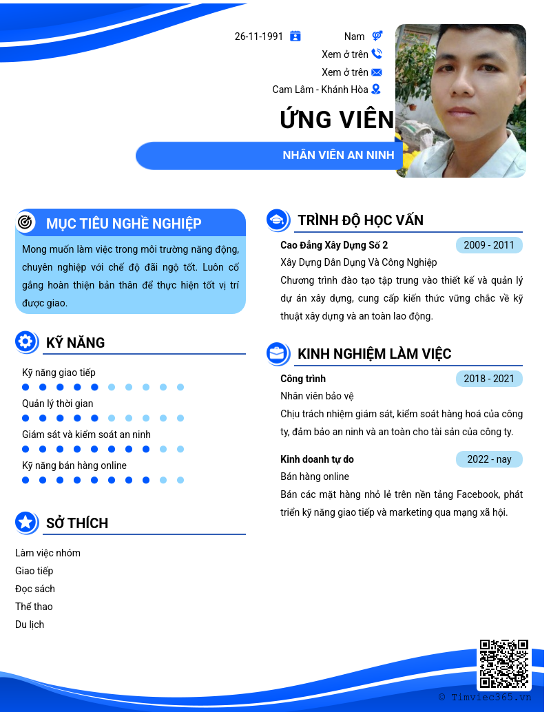 CV ứng viên