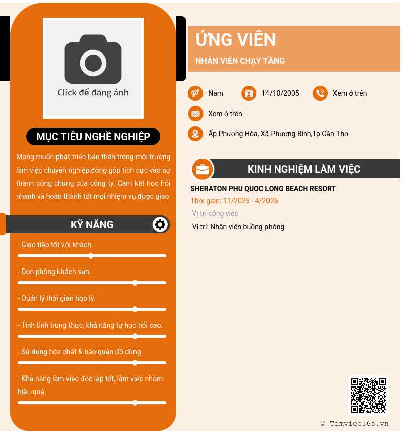 CV ứng viên