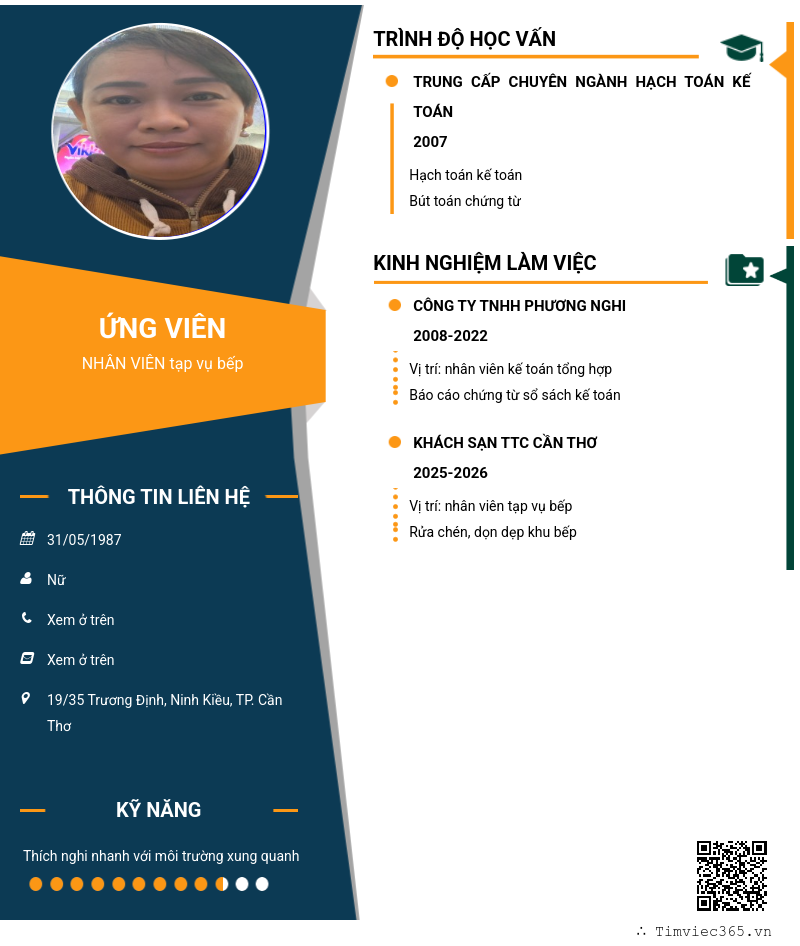CV ứng viên