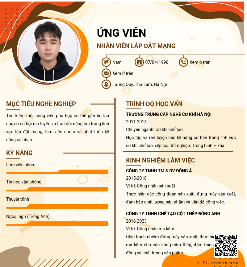 CV ứng viên