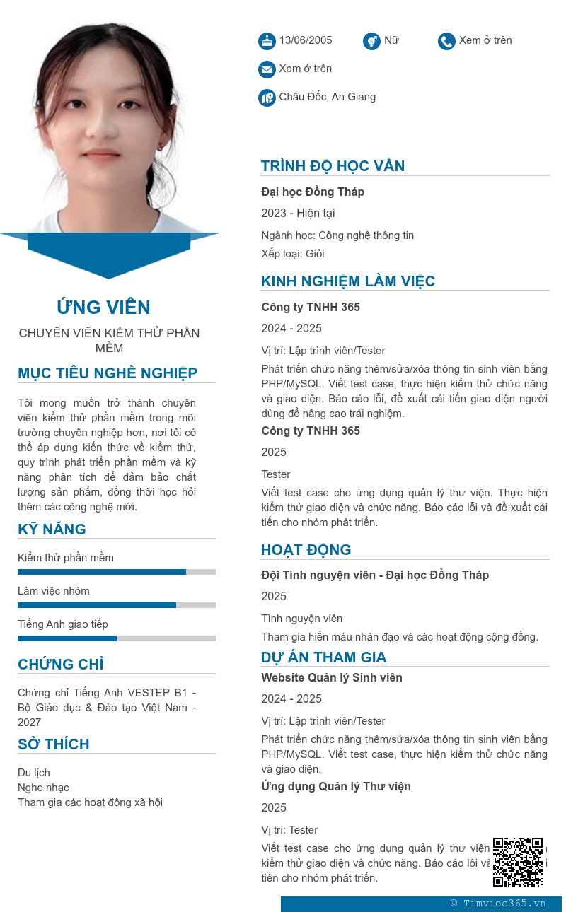 CV ứng viên