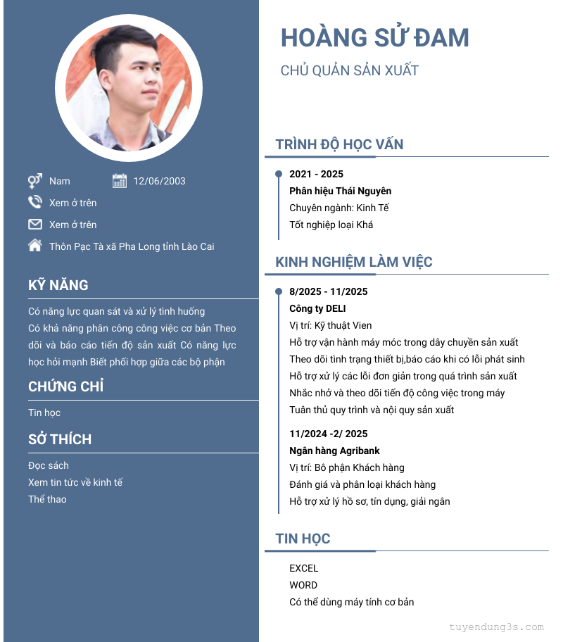CV ứng viên
