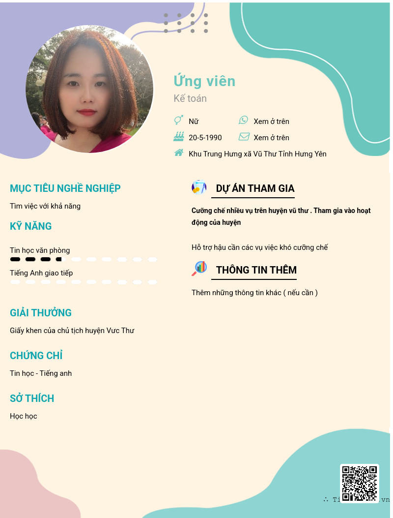 CV ứng viên