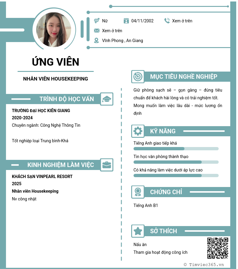 CV ứng viên