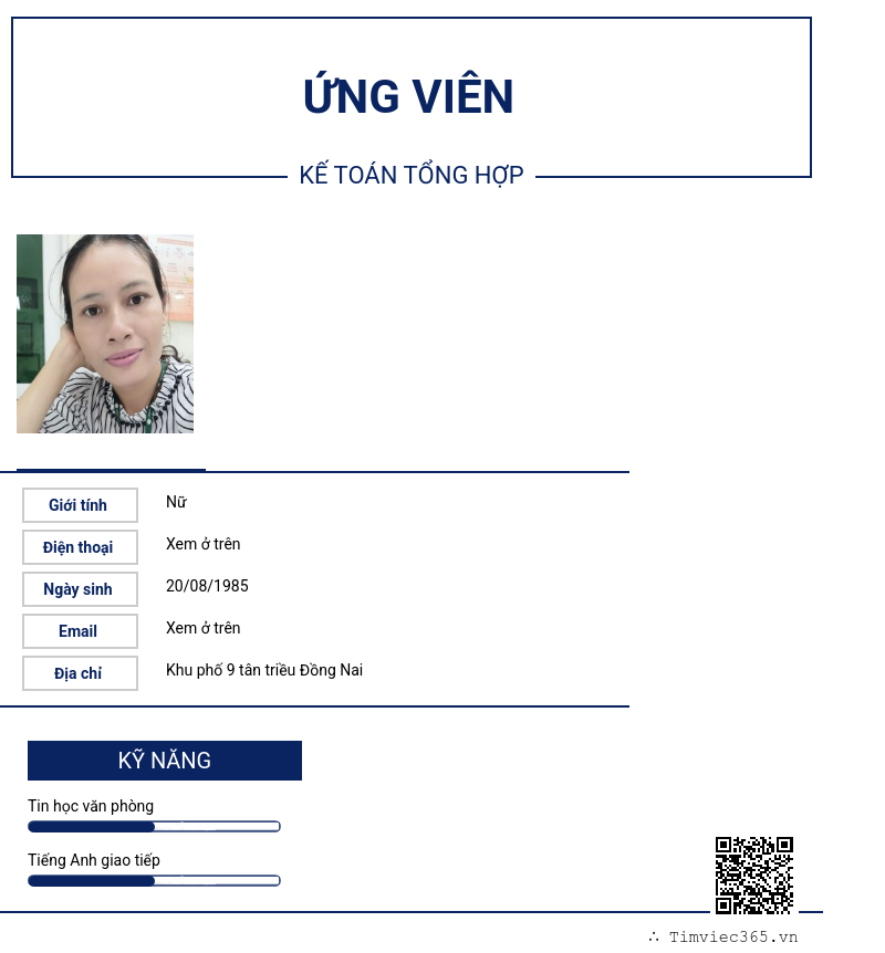 CV ứng viên