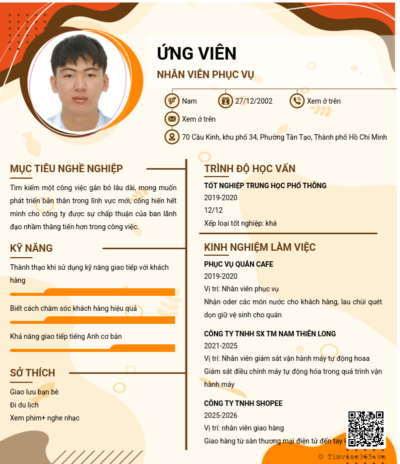CV ứng viên