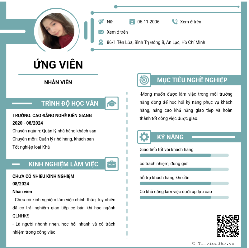 CV ứng viên
