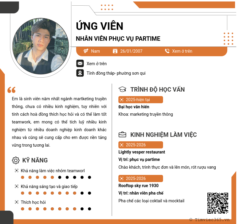 CV ứng viên