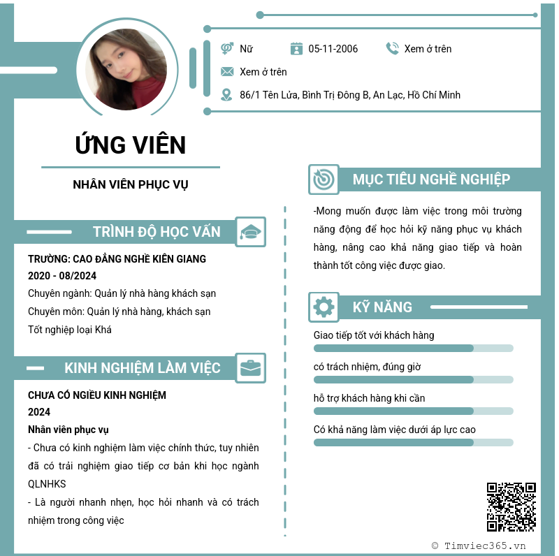 CV ứng viên