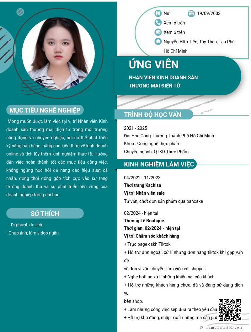 CV ứng viên