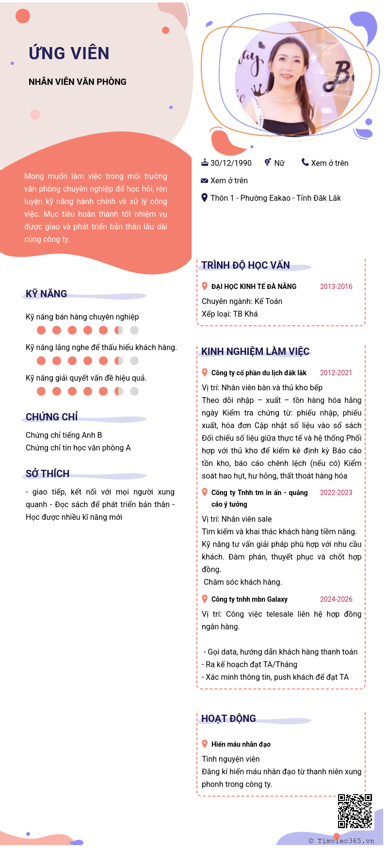 CV ứng viên