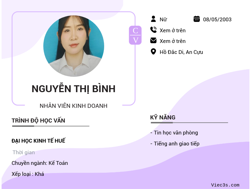 CV ứng viên