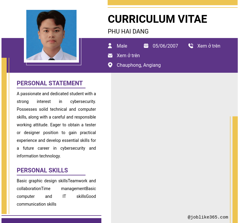 CV ứng viên