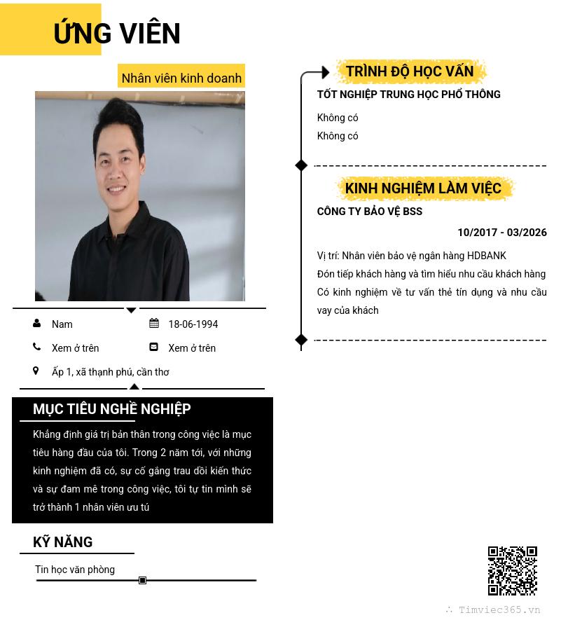 CV ứng viên