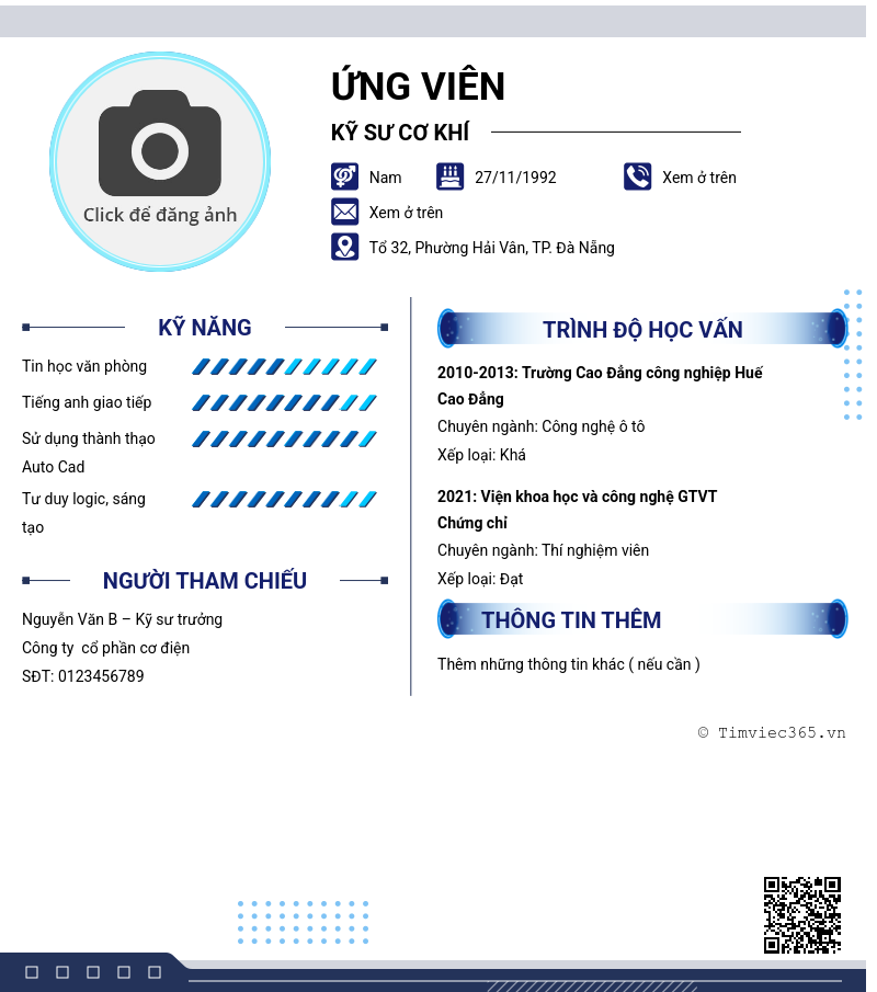 CV ứng viên