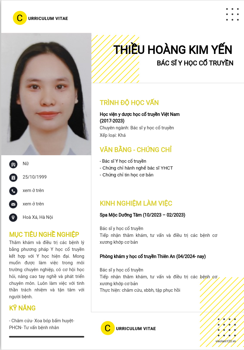 CV ứng viên