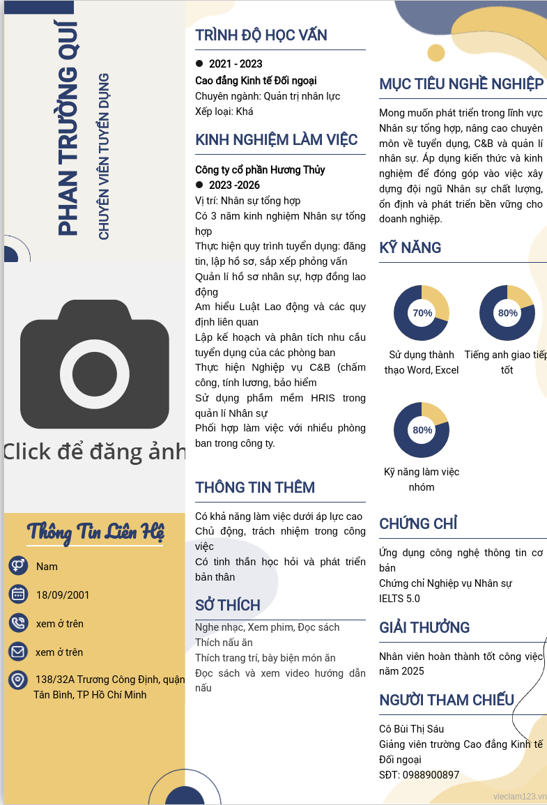 CV ứng viên