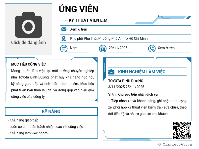 CV ứng viên
