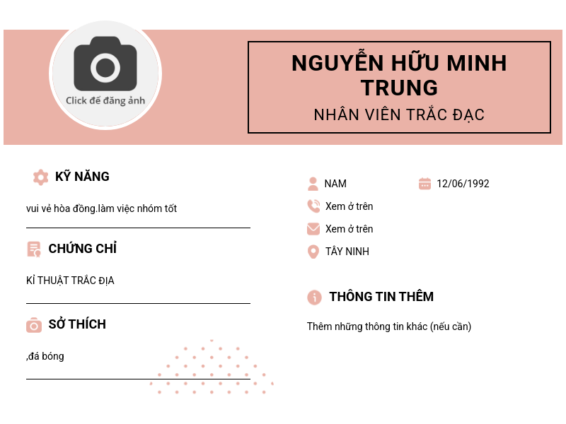 CV ứng viên