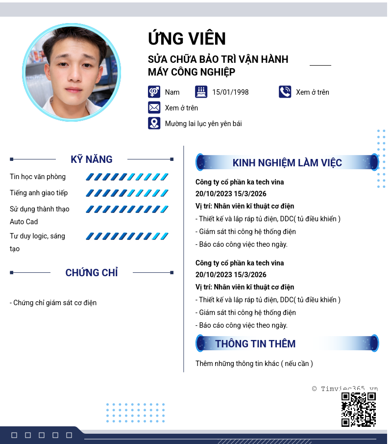CV ứng viên