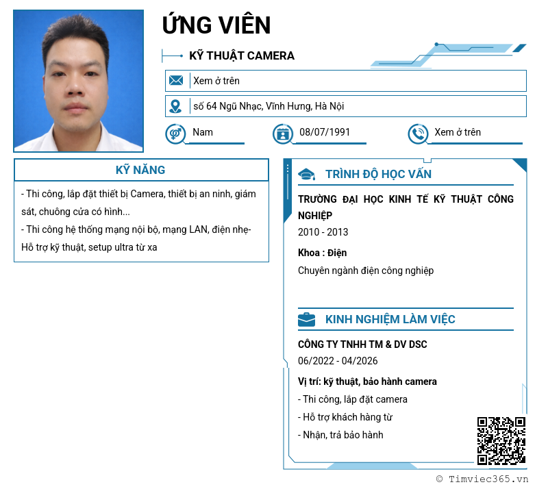 CV ứng viên