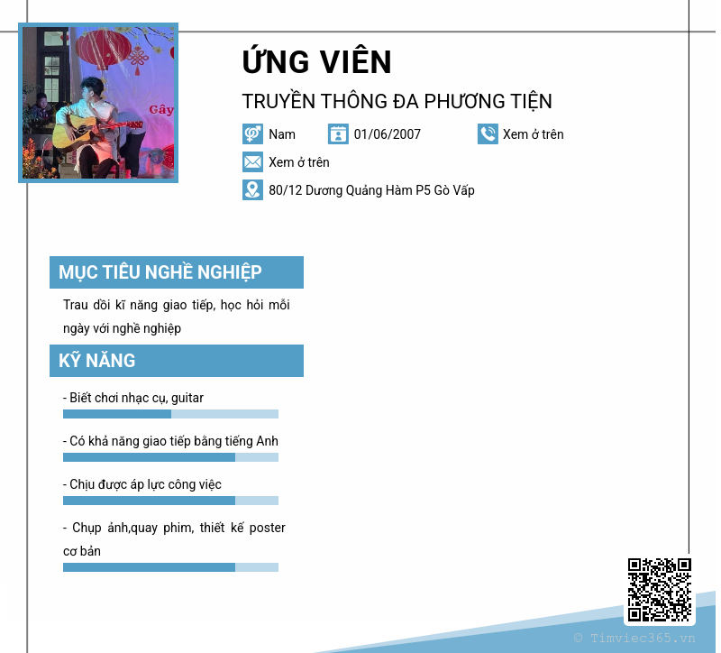 CV ứng viên