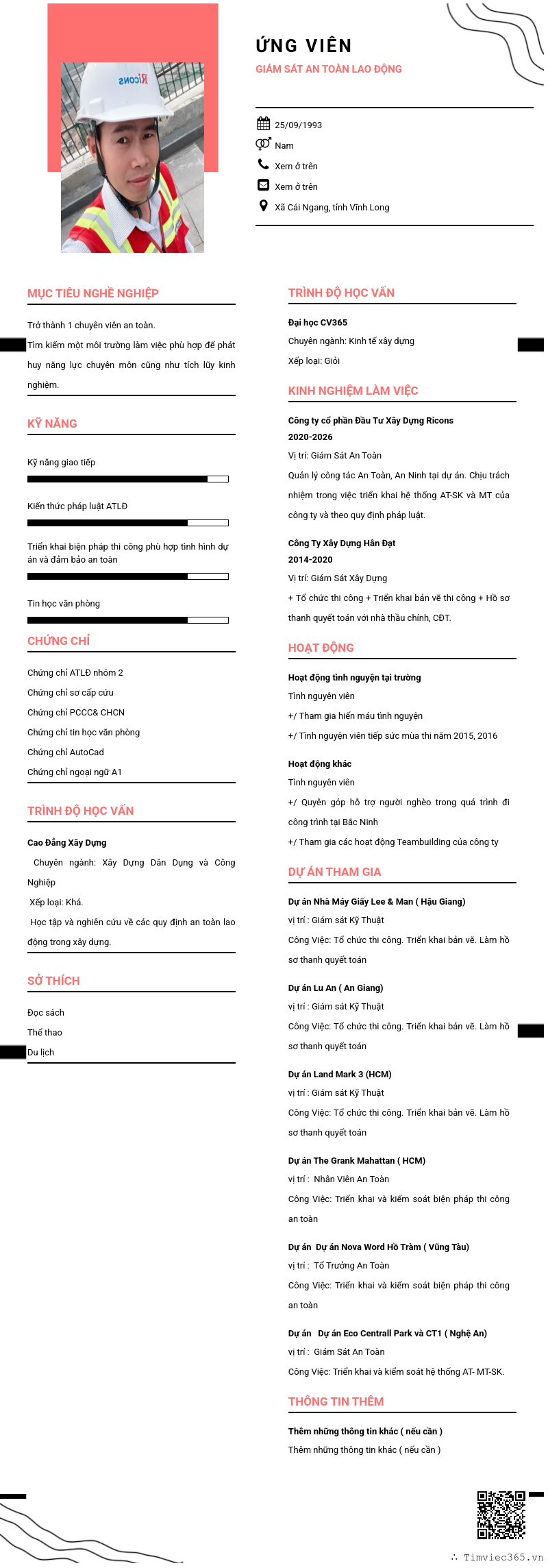 CV ứng viên