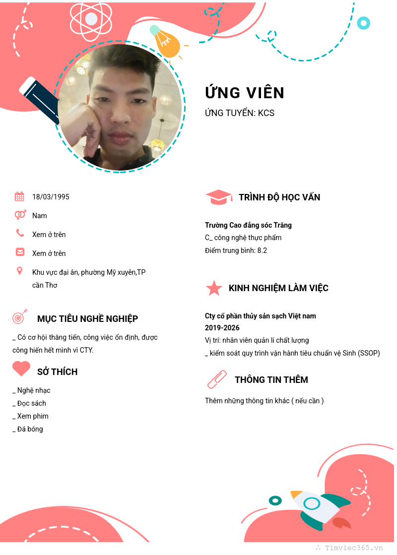 CV ứng viên