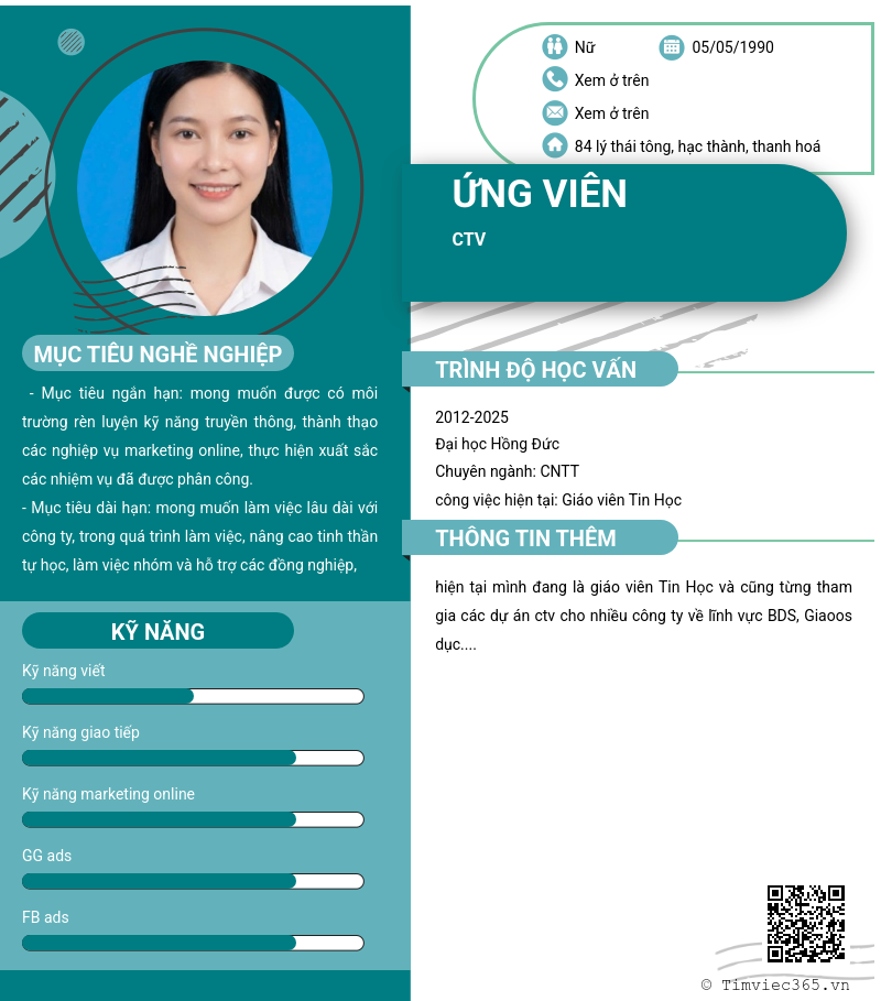 CV ứng viên