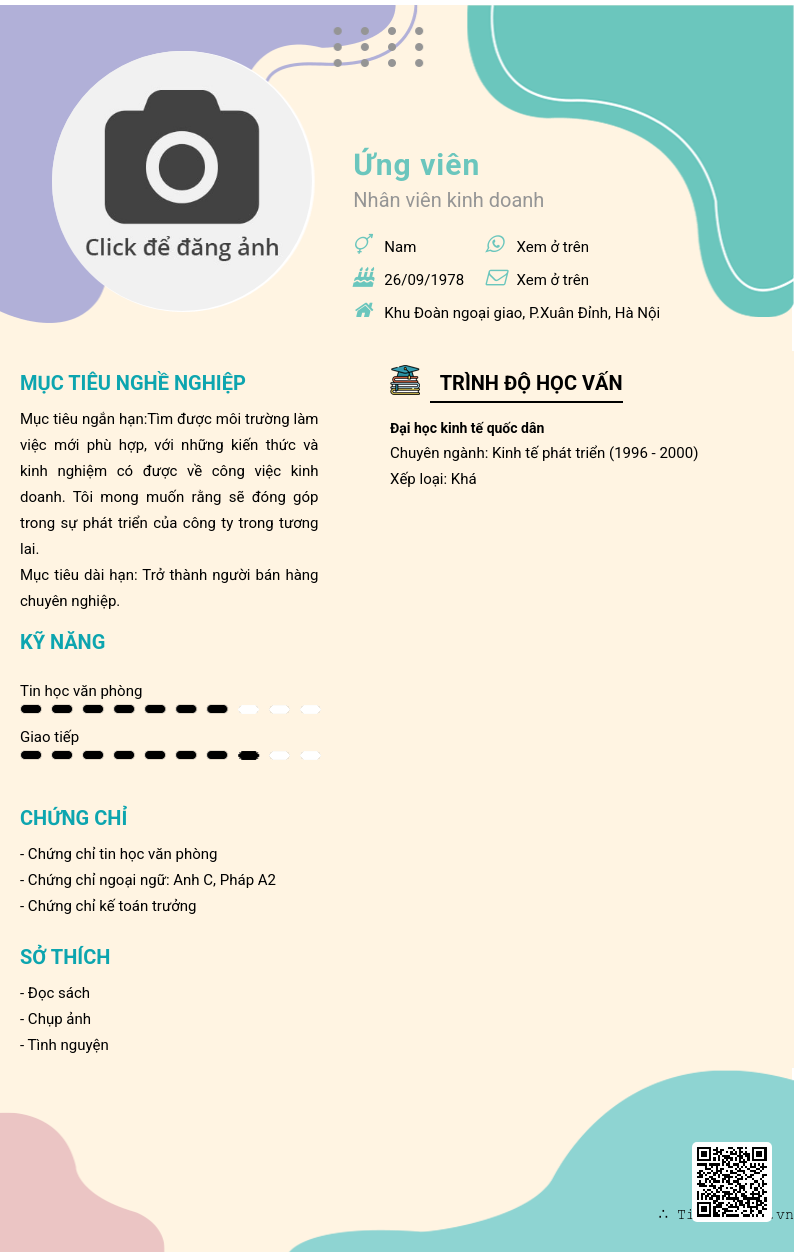 CV ứng viên