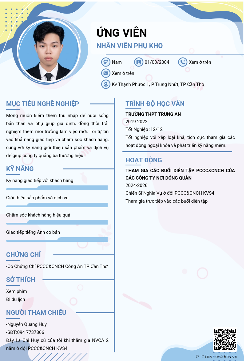 CV ứng viên