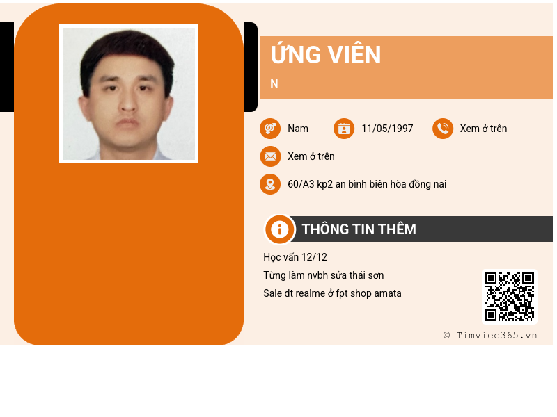 CV ứng viên