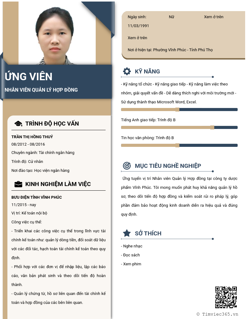 CV ứng viên