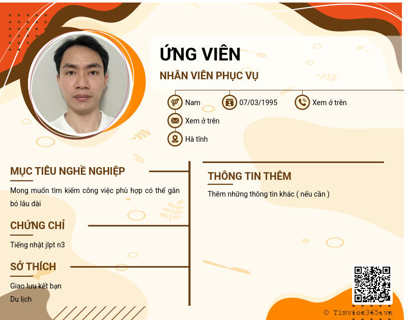 CV ứng viên