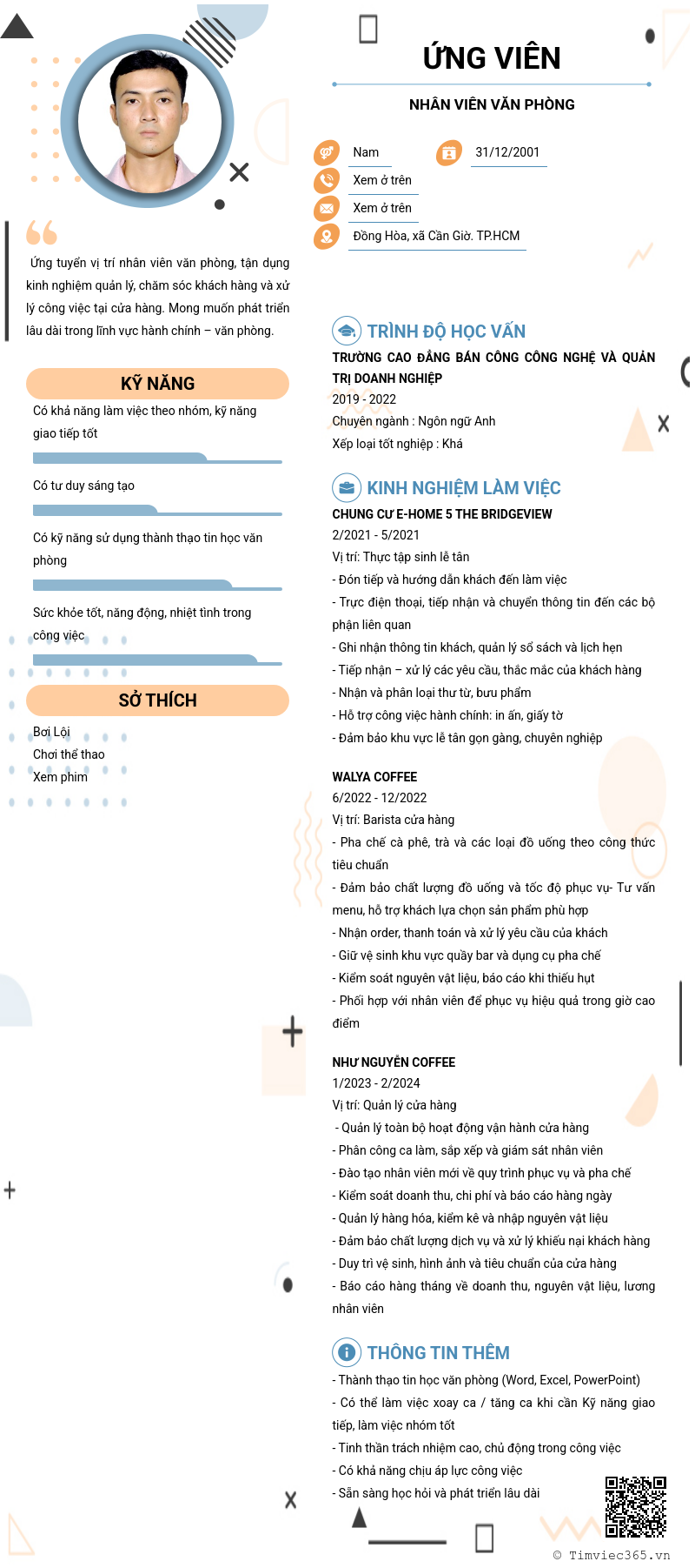 CV ứng viên