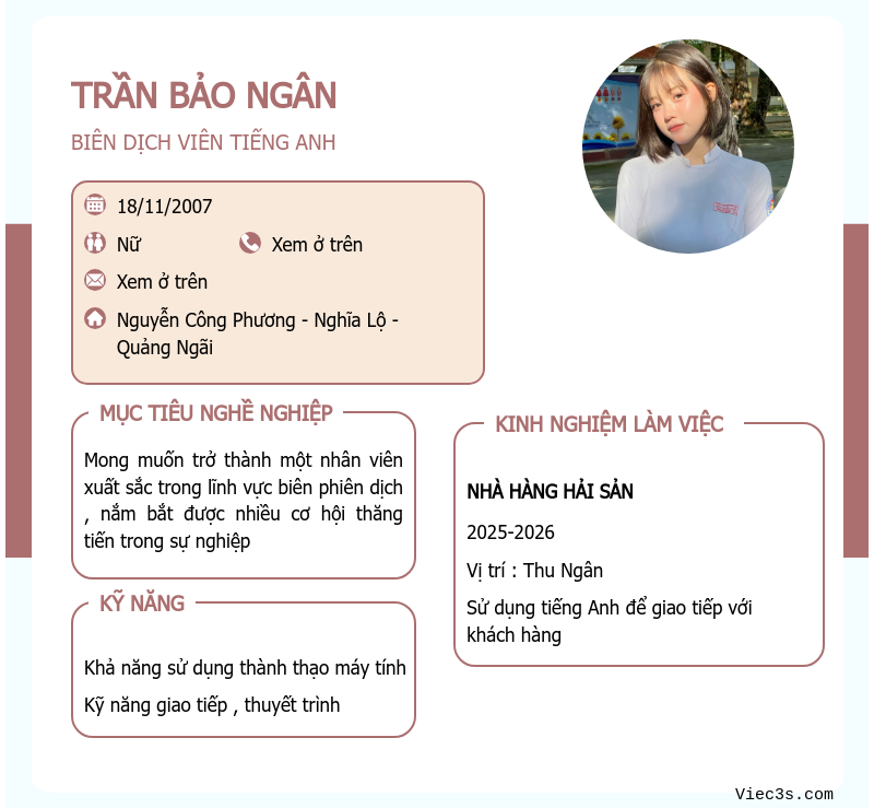 CV ứng viên