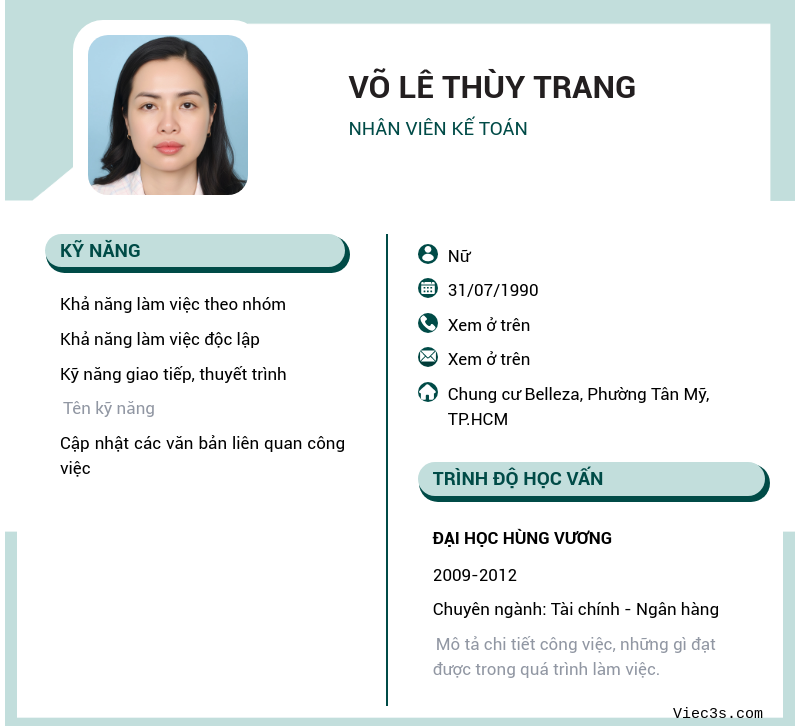 CV ứng viên
